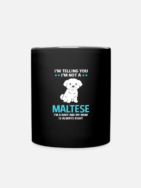 Malteser - Tasse einfarbig - Schwarz
