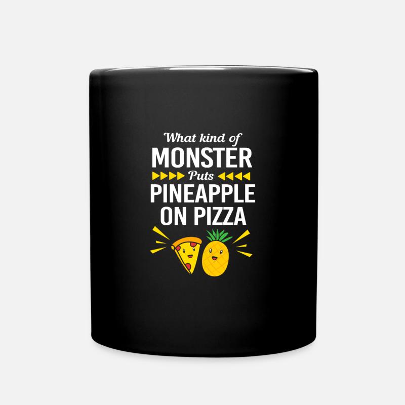 Pizza Hawaii Pizza Ananas - Tasse einfarbig - Schwarz