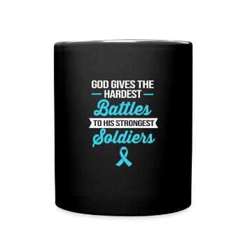 Poumon survivant du cancer du poumon - Mug uni - noir - Devant