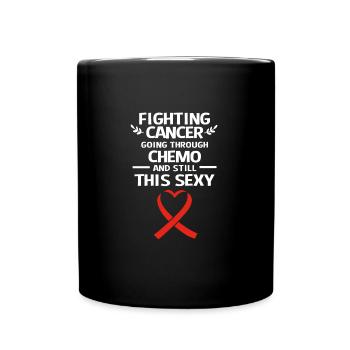 cancer du poumon - Mug uni - noir - Devant