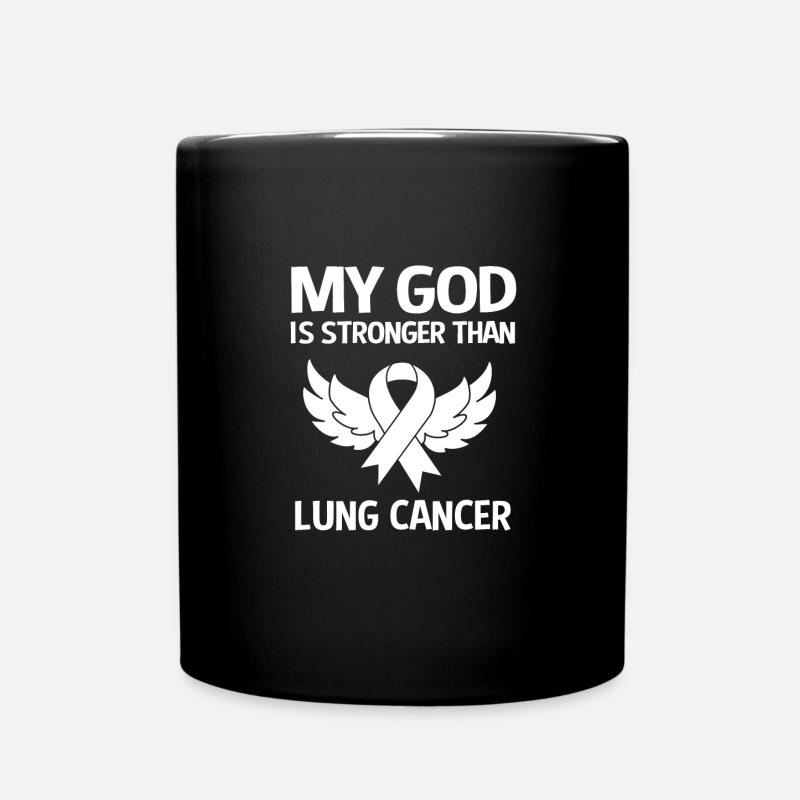 Lungenkrebs - Tasse einfarbig - Schwarz