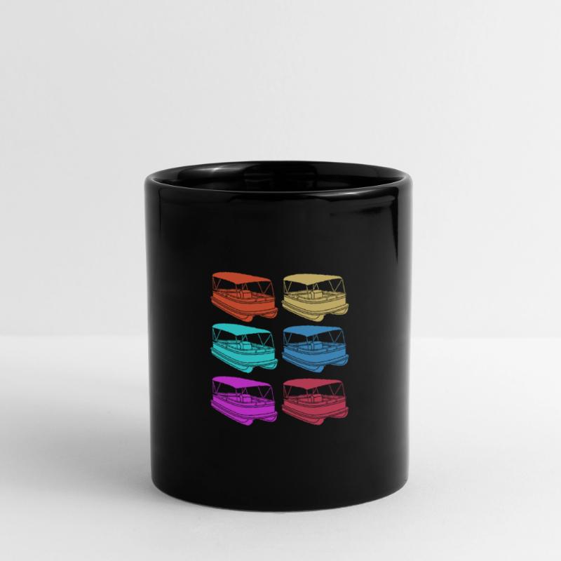 Pontonboot Boot Boote Tasse einfarbig