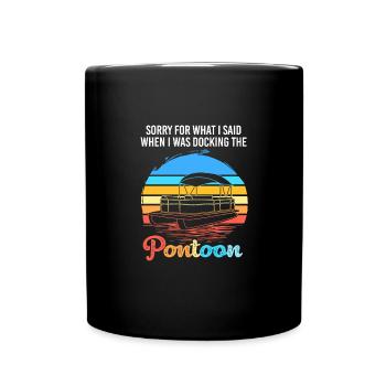 Pontoon Boat Boat Boats - Full Colour Mug - black - Front