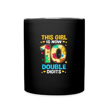 14th birthday Ten year of birth Date of birth - Full Colour Mug - black - Front