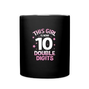 15th Birthday Ten Year of Birth Date of Birth Date of Birth - Full Colour Mug - black - Front