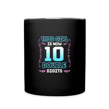 16th Birthday Ten Year of Birth Date of Birth Date of Birth - Full Colour Mug - black - Front