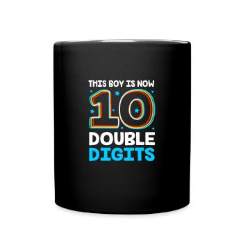 17th birthday Ten year of birth Date of birth - Full Colour Mug - black - Front