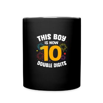 18th Birthday Ten Year of Birth Date of Birth Date of Birth - Full Colour Mug - black - Front