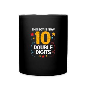 20th Birthday Ten Year of Birth Date of Birth Date of Birth - Full Colour Mug - black - Front
