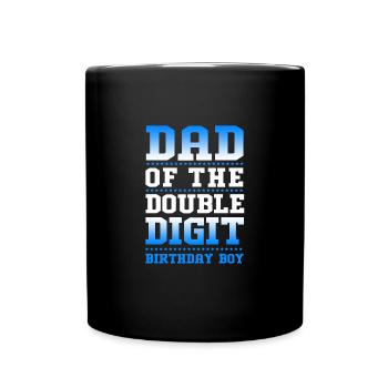 21st birthday Ten year of birth Date of birth - Full Colour Mug - black - Front