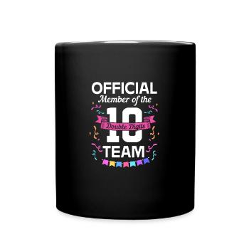 26th birthday Ten year of birth Date of birth - Full Colour Mug - black - Front