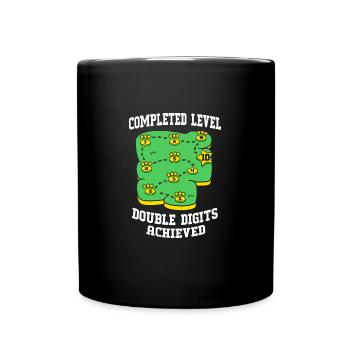 28th birthday Ten year of birth Date of birth - Full Colour Mug - black - Front
