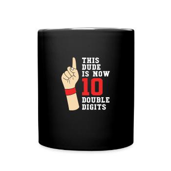 32nd birthday Ten year of birth Date of birth - Full Colour Mug - black - Front