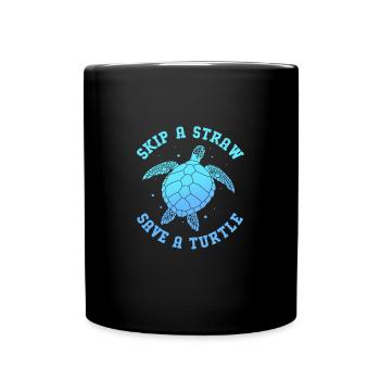Aquariophile d’aquarium - Mug uni - noir - Devant