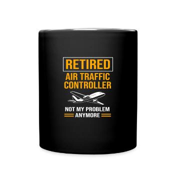 Air traffic controller - Full Colour Mug - black - Front