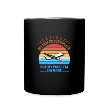 Air traffic controller - Full Colour Mug - black - Front