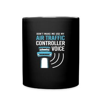 Air traffic controller - Full Colour Mug - black - Front