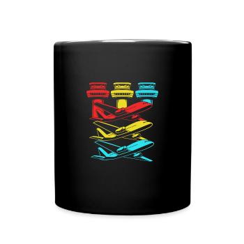 Contrôleur aérien - Mug uni - noir - Devant