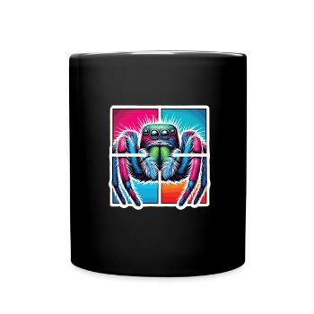 Spinne - Tasse einfarbig - Schwarz - Vorne