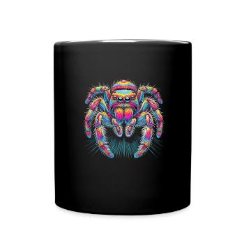 Spinne - Tasse einfarbig - Schwarz - Vorne