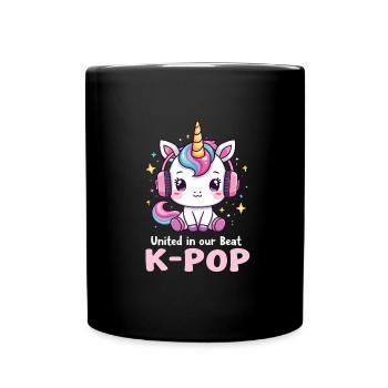 K-Pop - Tasse einfarbig - Schwarz - Vorne
