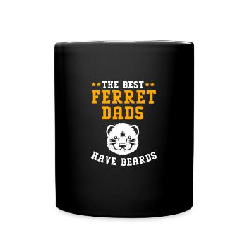 Frettchen - Tasse einfarbig - Schwarz - Vorne