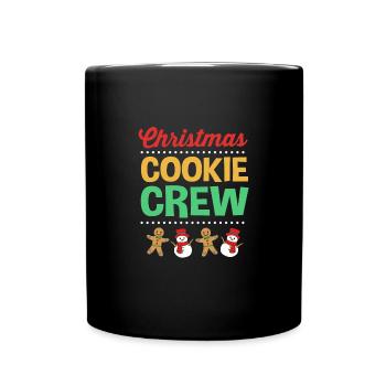 Lebkuchenmann Lebkuchenherz Lebkuchen Naschen - Tasse einfarbig - Schwarz - Vorne