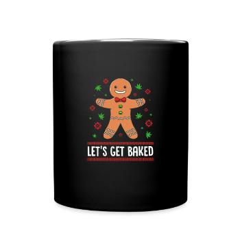 bonhomme en pain d’épice Coeur en pain d’épice Snacking en pain d’épice - Mug uni - noir - Devant