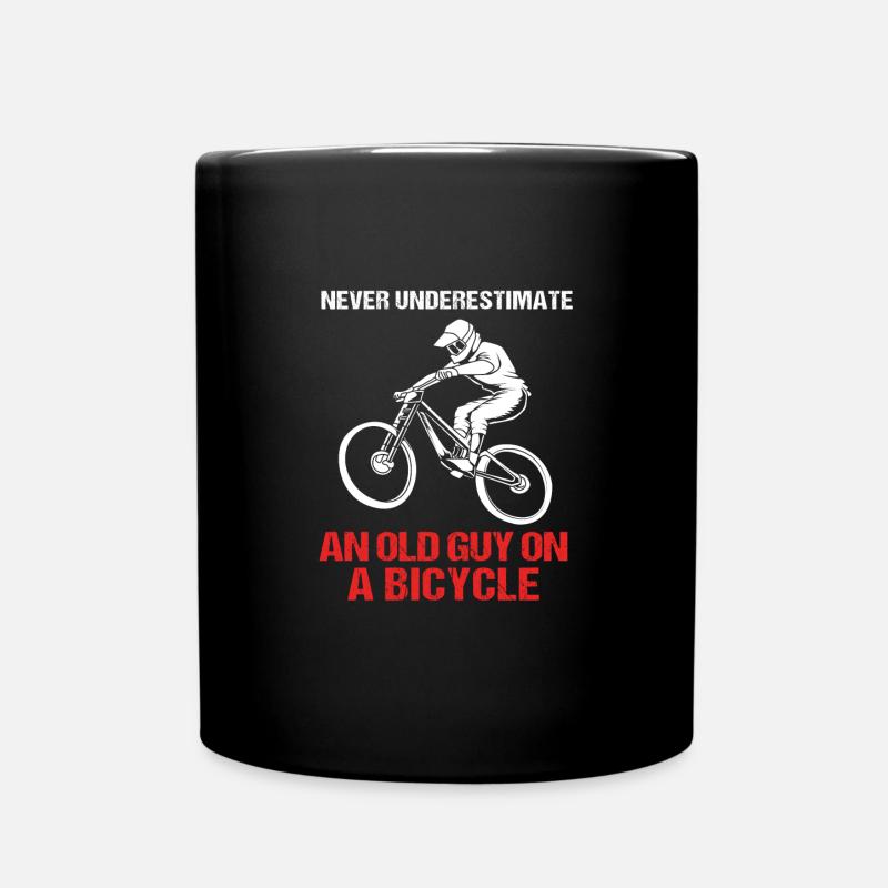 Mountainbike Mountainbiken Mountainbiker - Tasse einfarbig - Schwarz