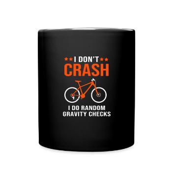 Mountainbike Mountainbiken Mountainbiker - Tasse einfarbig - Schwarz - Vorne