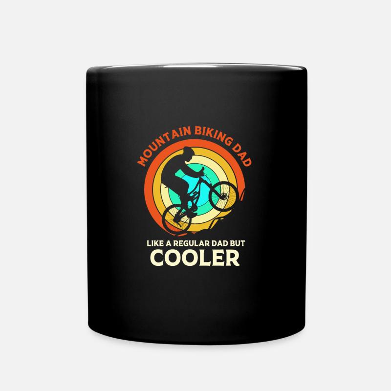 Mountainbike Mountainbiken Mountainbiker - Tasse einfarbig - Schwarz
