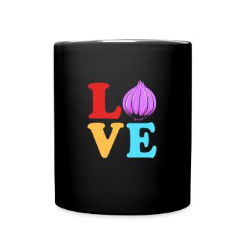 Oignon - Mug uni - noir - Devant