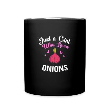 Oignon - Mug uni - noir - Devant