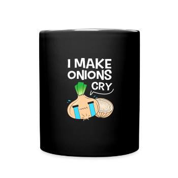 Oignon - Mug uni - noir - Devant