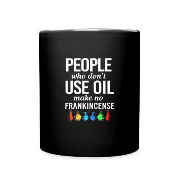 Huile essentielle - Mug uni - noir - Devant