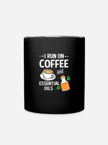 Ätherisches Öl - Tasse einfarbig - Schwarz