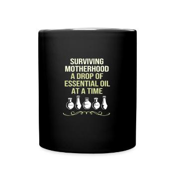 Huile essentielle - Mug uni - noir - Devant