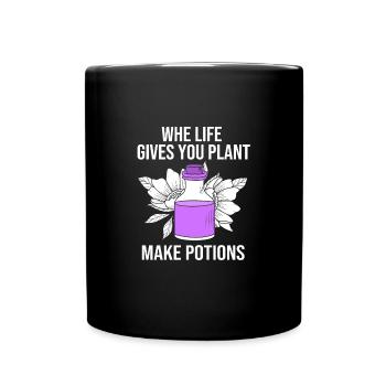 Huile essentielle - Mug uni - noir - Devant