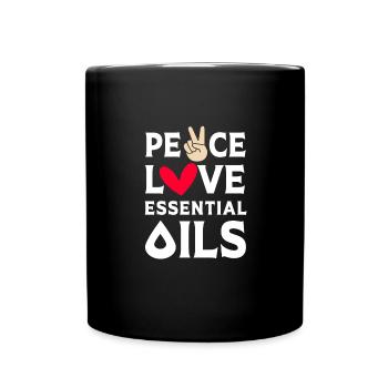 Huile essentielle - Mug uni - noir - Devant