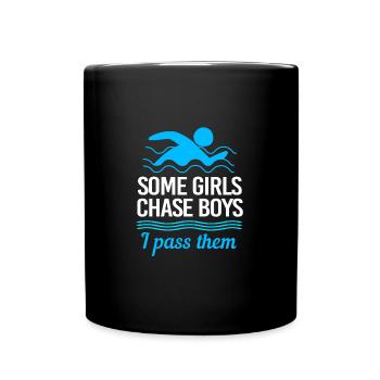 Natation Nageurs Piscine Moniteurs de natation - Mug uni - noir - Devant