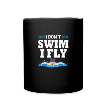 Natation Nageurs Piscine Moniteurs de natation - Mug uni - noir - Devant