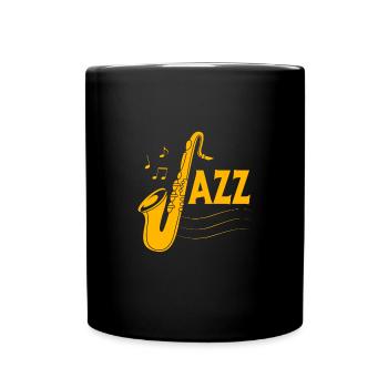 Saxophoniste saxophoniste - Mug uni - noir - Devant