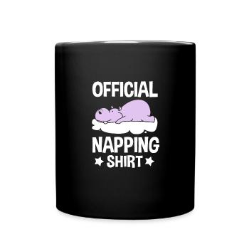 Nilpferd - Tasse einfarbig - Schwarz - Vorne
