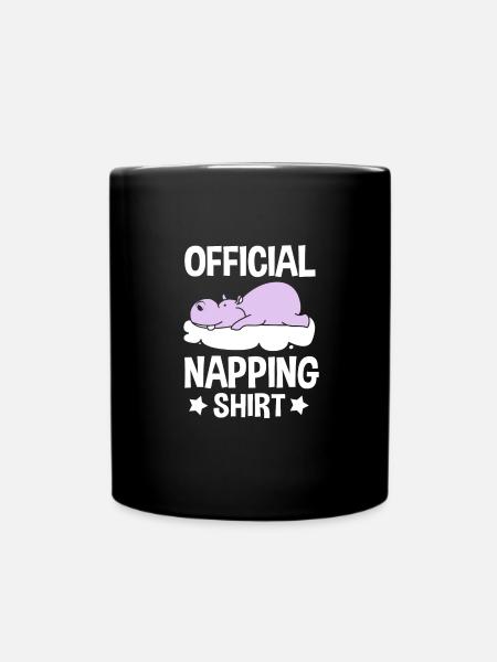 Nilpferd - Tasse einfarbig - Schwarz