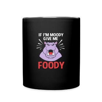 Hippopotame - Mug uni - noir - Devant