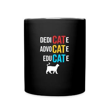 Katzenrettung Tierrechte Tierrettung Tierheim - Tasse einfarbig - Schwarz - Vorne