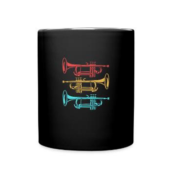 Trombone - Full Colour Mug - black - Front