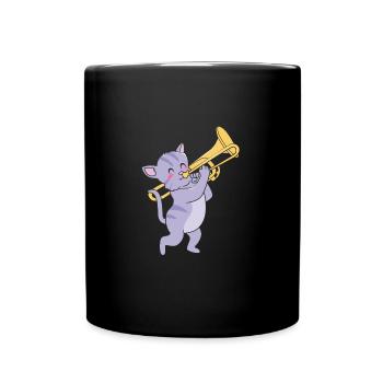 Trombone - Full Colour Mug - black - Front