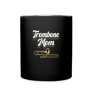 Posaune - Tasse einfarbig - Schwarz - Vorne