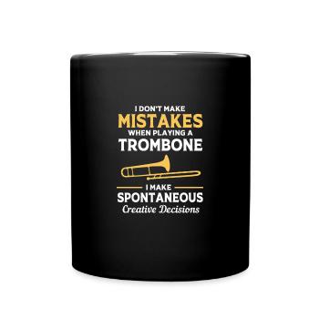 Trombone - Full Colour Mug - black - Front
